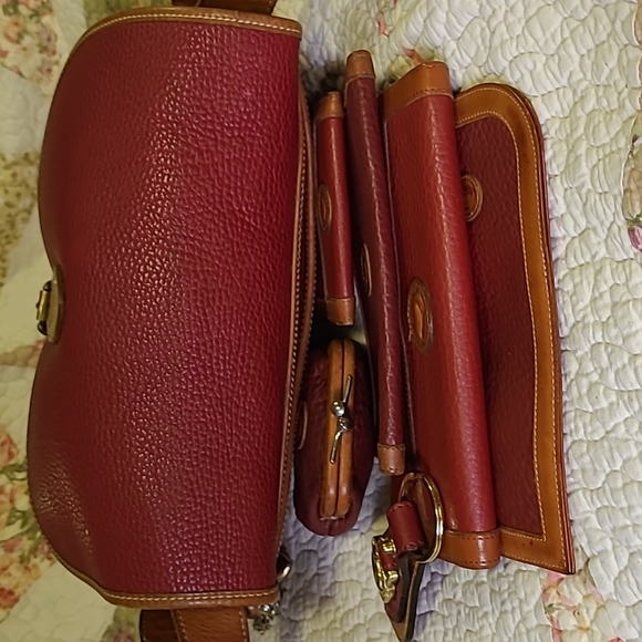 Vintage Dooney & Bourke AWL (Rare) Rose Satchel Bundle - Picture 15 of 17